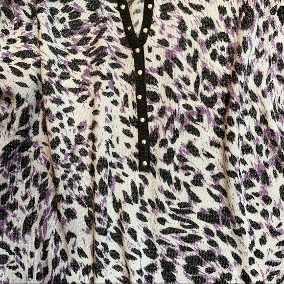 Cathy Daniels Animal Print Top - Picture 3 of 4